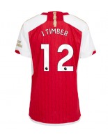 Arsenal Jurrien Timber #12 Domácí Dres pro Dámské 2023-24 Krátký Rukáv